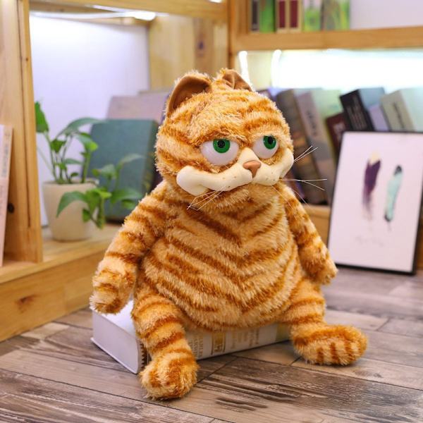 Oranssi Pehmolelu Kissan täytetyt Eläimet Elävä keltainen Tabby Cat A
