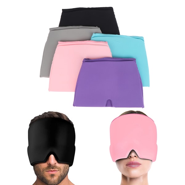 Gel Ice Migreeni Cap päänsärkyä lievittävä hattu kylmähoito Pink