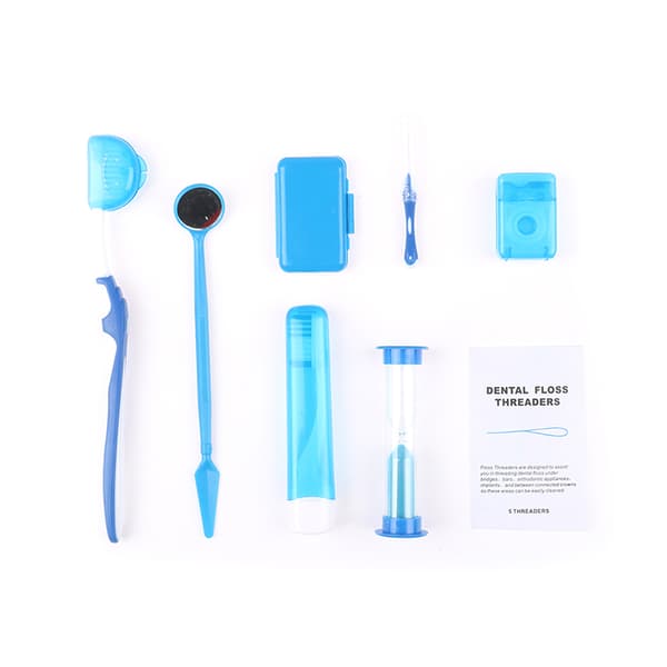 Oral Vård Dental Ortodontiska Kit Blekningsverktyg Set Interden Blue