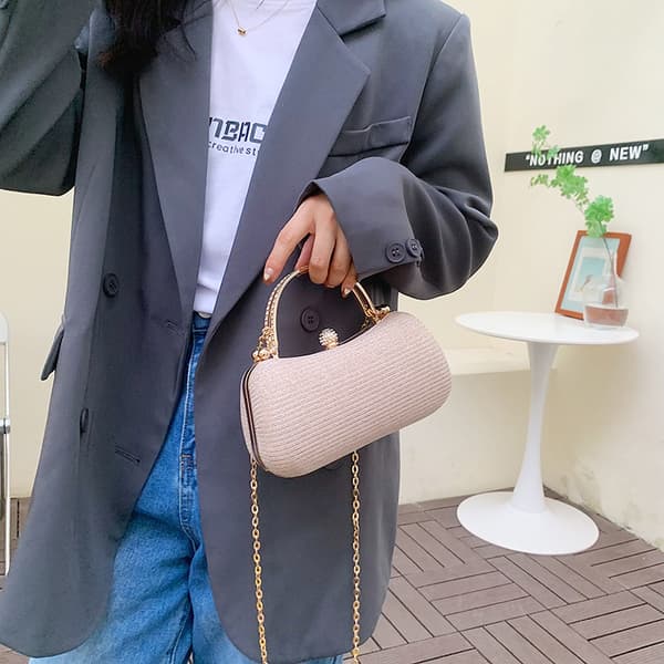 e Små PVC Skulder Crossbody Tasker Til Kvinder Hit Håndtasker Silver