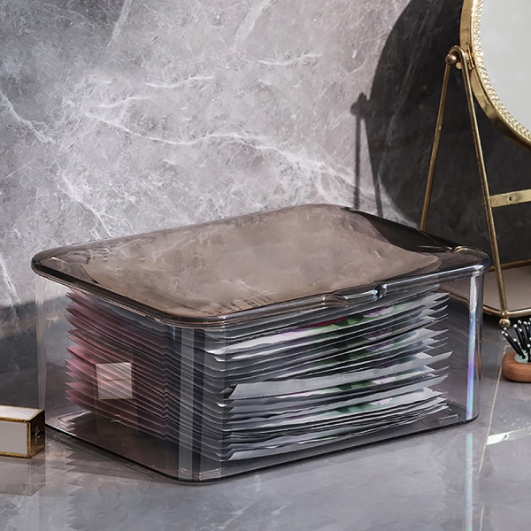 Desktop Storage Box Cosmetics läpinäkyvä kori Clear
