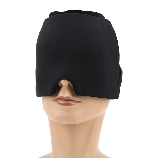 Gel Is Migrän Cap Huvudvärk Relief Hat Kylterapi Black