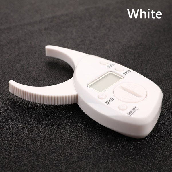Digital Body Fat Skinfold Caliper Fold Analyzer Caliper White