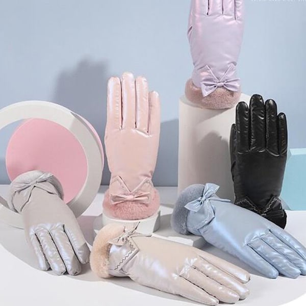1 par ski motorcykel handsker til kvinder vandtætte varme handsker Pink  6077 | Pink | Fyndiq