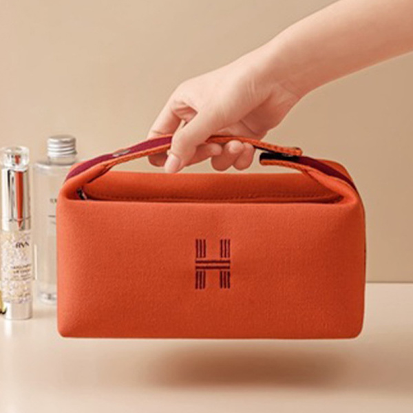 Simpelt vandtæt lærredsmakeuppose Fashion kosmetisk etui A3