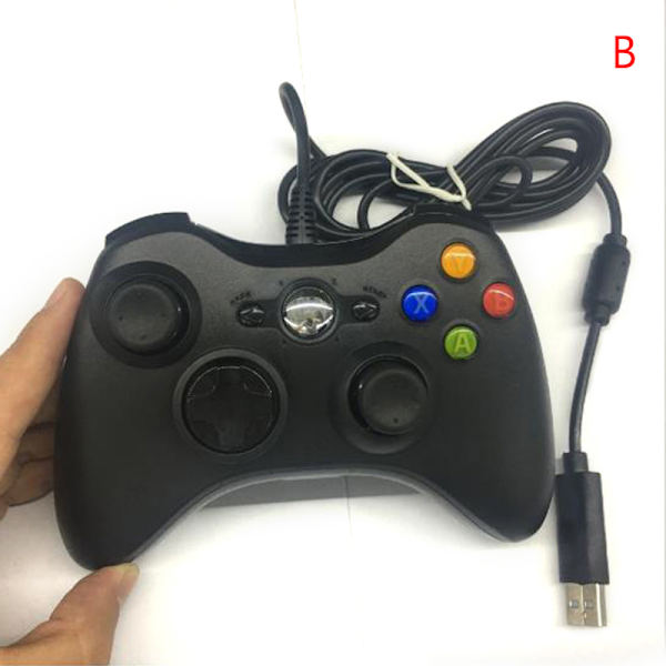 Spillkontroller Gamepad Joystick Pad for støtte-PC Black