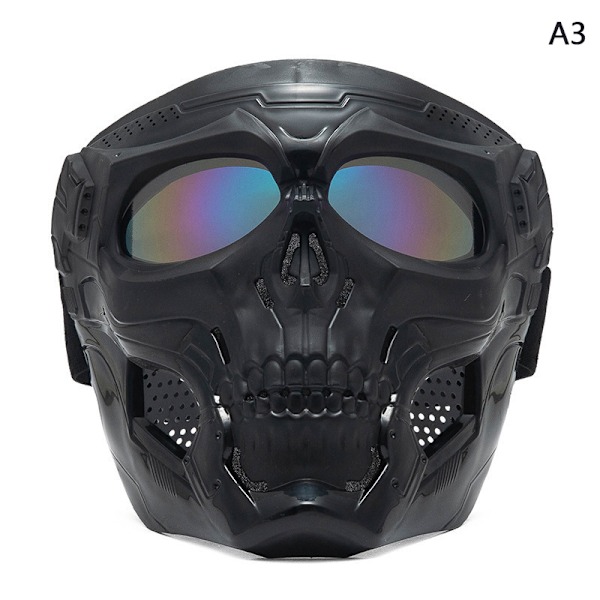 Motorcykel Goggles Mask Vindtæt Skull Motocross Goggles A3