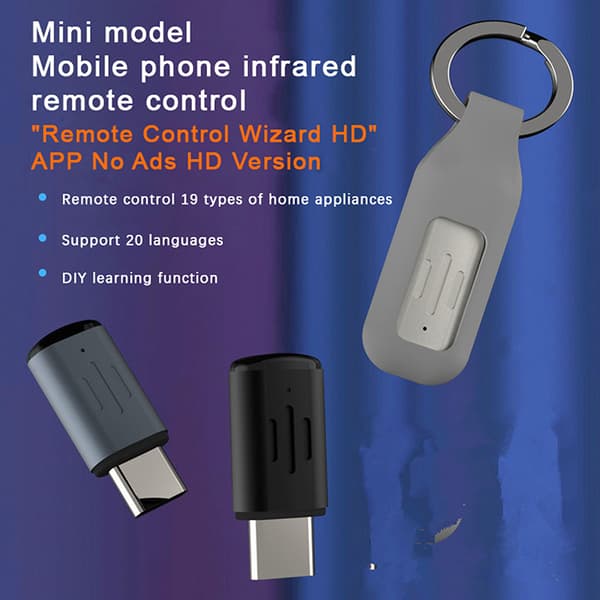 Type C Interface Smart App Control Telefon fjernbetjeningsadapter Black