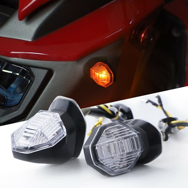 2x Universal Motorcykel Amber Blinkers Blinkers Li