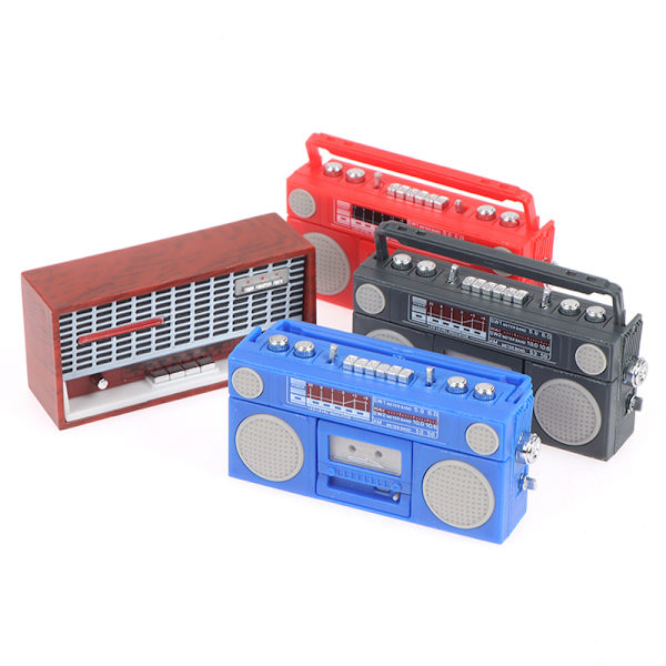 1:12 Dukkehus Miniature Radio Model Optager Afspiller Legetøjsdukke F 2#