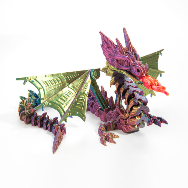 3D printed Dragon Mech Spitfire Dragon Flying Dragon -malli G-S