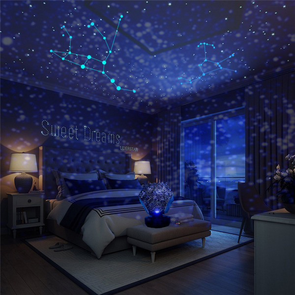 Star Projektor Galaxy Lampe Starry Sky Led Bordlampe f4f0
