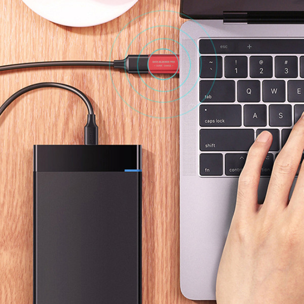 1 PC USB Type-C Data Blocker Juice Jacking Black