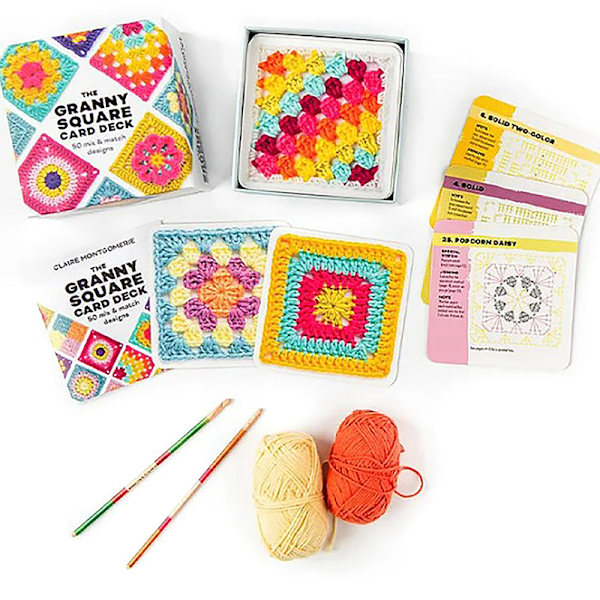 50 stk./æske Mix Match Design Granny Square Kortdæk Strikning 50pcs/box