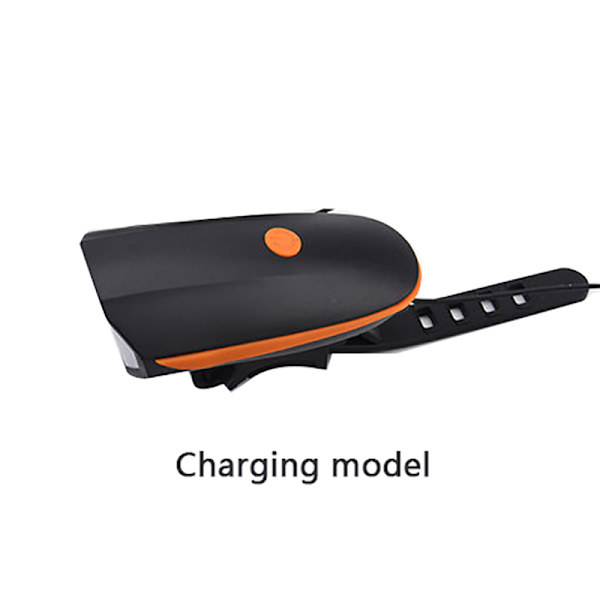 Cykelhorn Lys Forlygte Night Riding Bright lommelygte orange charging