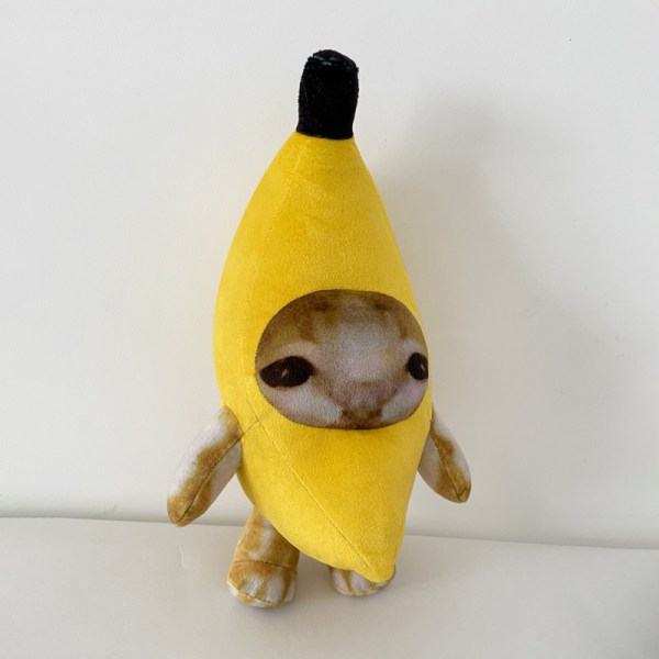 Banan Cat Happy Cat Plyschleksak Banana Cat Doll Toy C