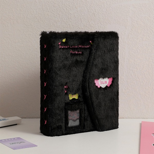 A5 Plys Binder Fotokort Holder Kawaii Photo Album Black