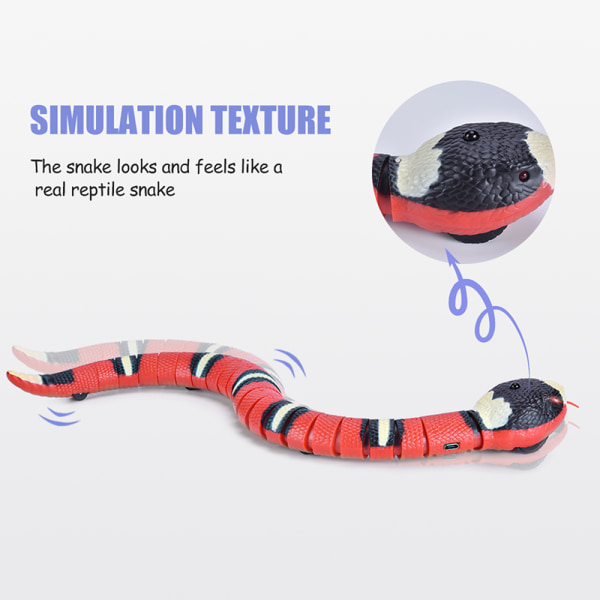 Smart Sensing Snake Cat Legetøj Elektron interaktivt legetøj til katte 1pc