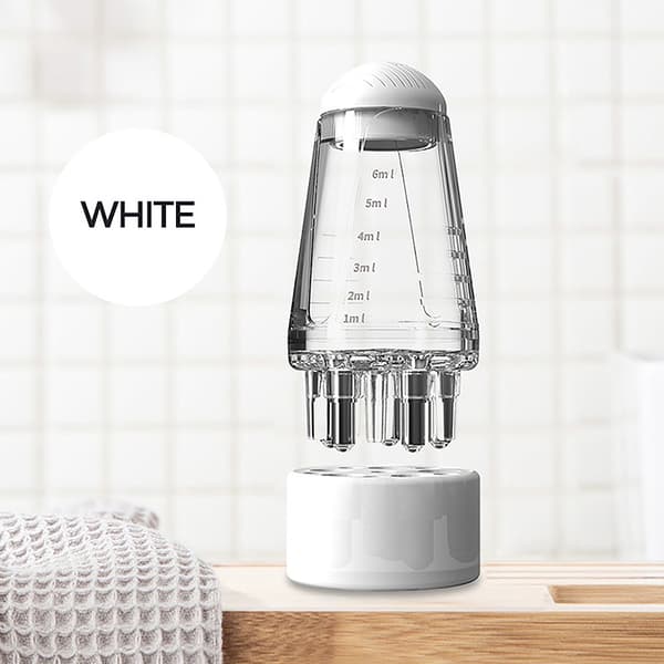 Mini Portable Scalp Applicator Hårrötter Massage Kam White