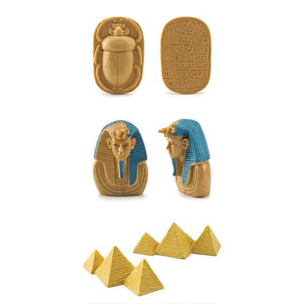 12x Forntida Egypten figurer hög simulering små statyer leksak