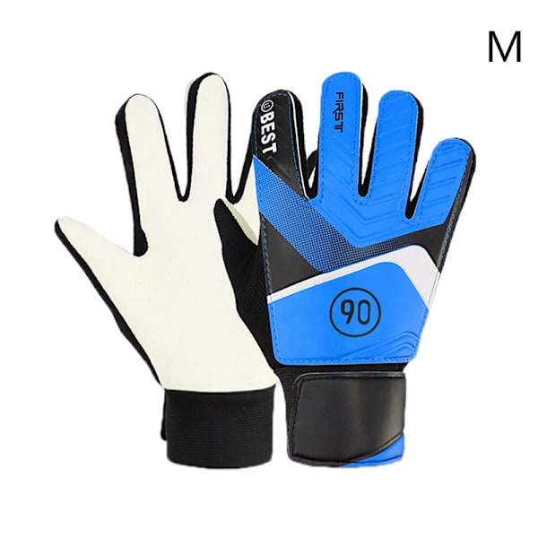 1 par børne fodbold målmandshandsker anti-kollision Blue M