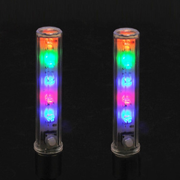 2st LED Cykelventil Cap Neonljuslampa white