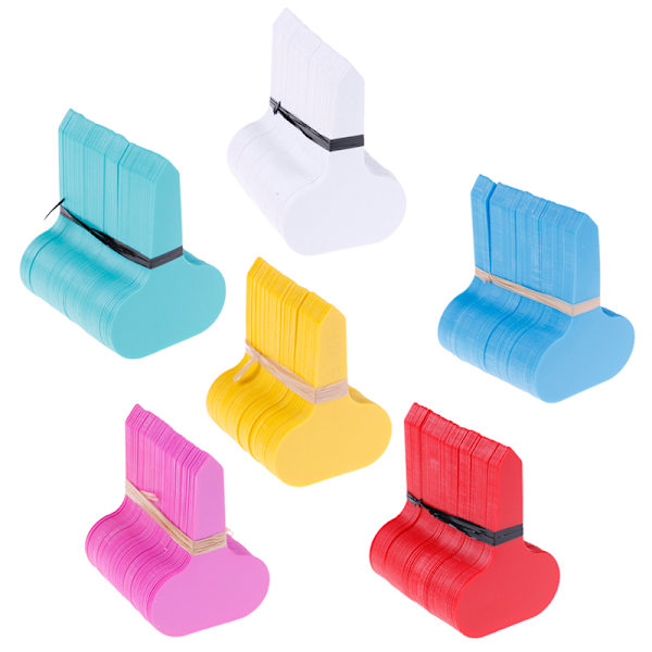 100kpl 5*7cm muoviset t-tyyppiset tarramerkit lastentarhan nurmikko la Yellow