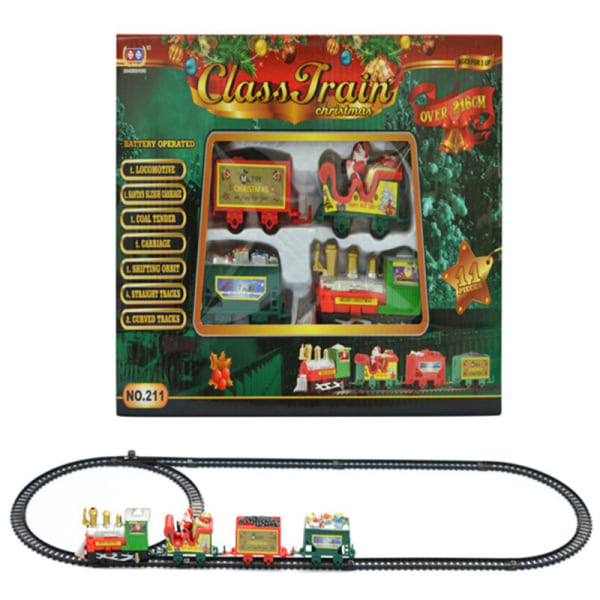 Jultåg Elektrisk leksak Julgransdekor Tågleksak 39*30*5cm