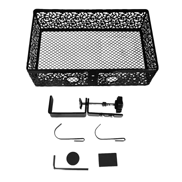 Under Skrivbordet Drawer Box 360 Roterande Drawer Hidden Organizer Black