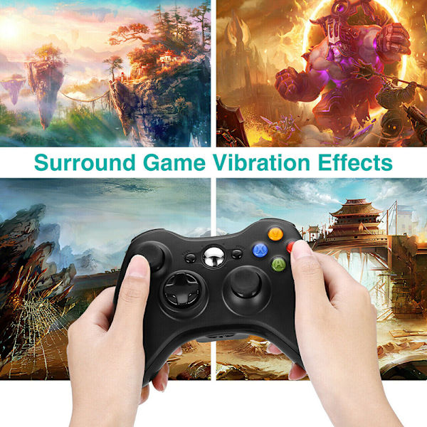 Spillkontroller Gamepad Joystick Pad for støtte-PC White
