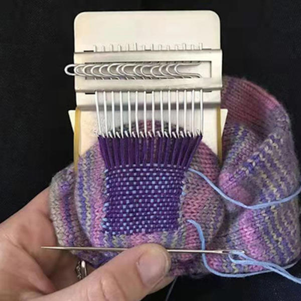 DIY vävstolsstickning handvävd trähastighet liten sömnadshinna