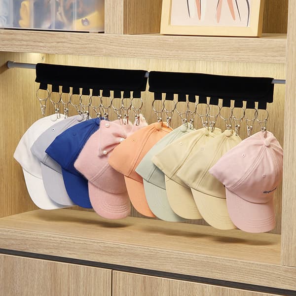10 Clips Caps Holder Hat Organizer Hatturipustin Organizer Black