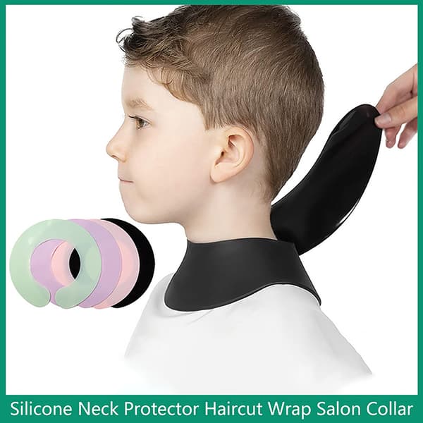 Silikon Neck Protector Skjerf Hår Wrap Salon sjal Pink
