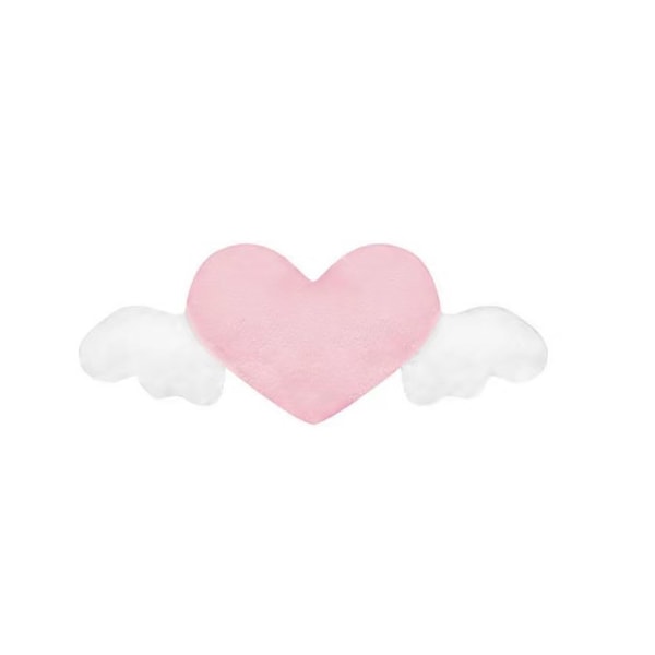 Hjerteformet bilhodestøtte Plysj kjærlighetsnakkepute Pink