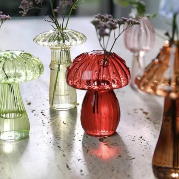 Soppglassvase Aromaterapiflaske Hydroponisk blomsterbord A