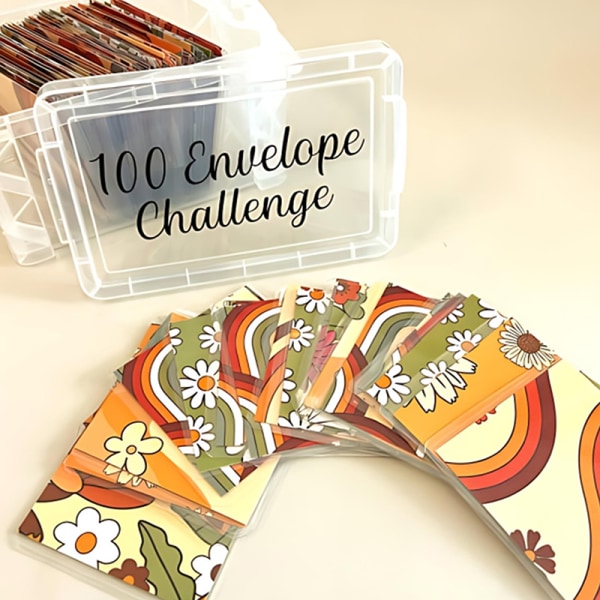 100 konvolutter utfordringsbokssett