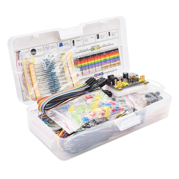 DIY Electronics Components Kit 830 Tie-point Breadboard för Ard