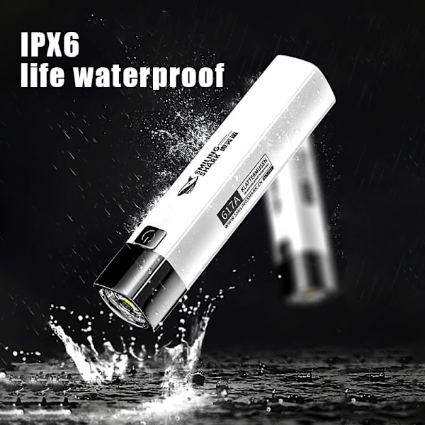 Ultra Bright Tactical LED Ficklampa Mini Torch White