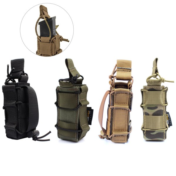 Lommelygteposehylster Army green