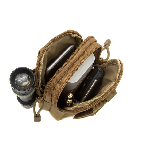 Tactical Camouflage Waist Pack Outdoor Sports Bag Desert color