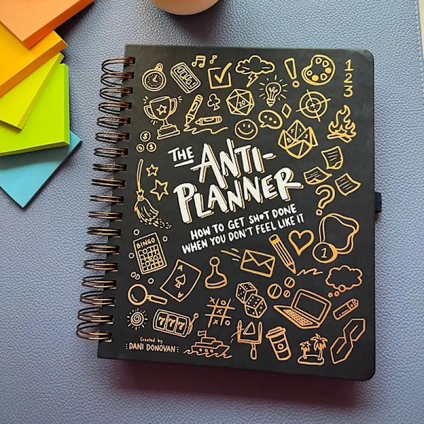 Anti-Planner Tagbok Daglig Plannerbok Bekämpa Prokrastinering A2