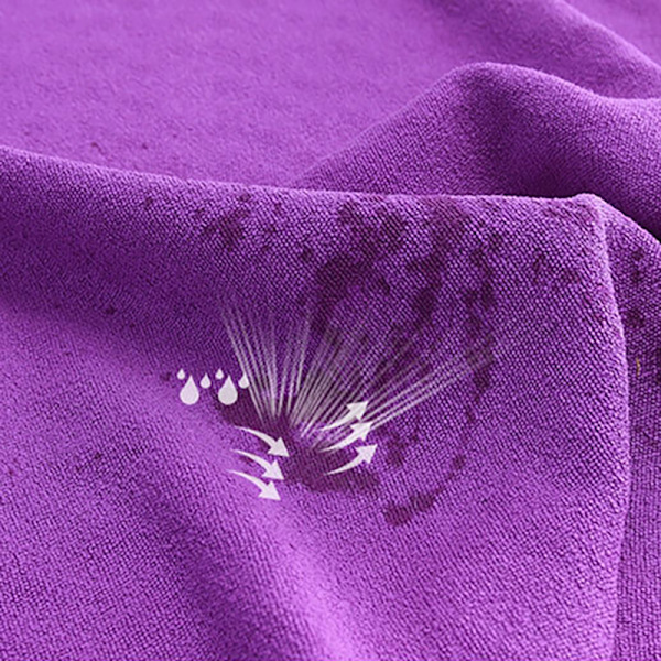 Yogahåndklæde Yogamåtteklud Svedabsorberende skridsikkert tæppe purple