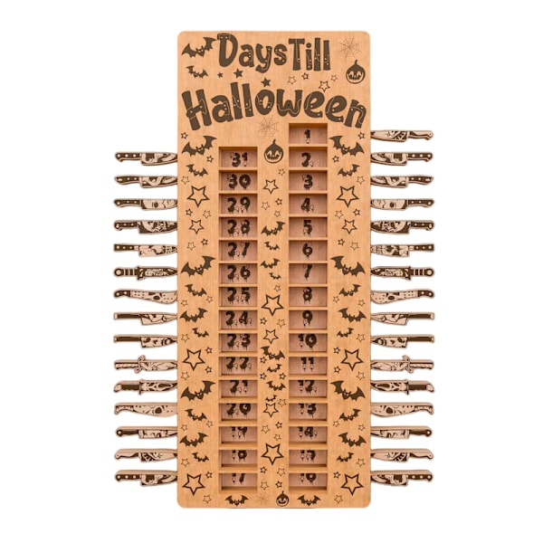 Halloween Nedtellingsbrett i Tre Dekorasjoner til Fest A