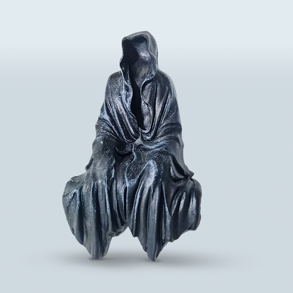 Harpiks Grim Reaper Skulptur Kunst Dekorativ Skrivebord Figur Ornamenter M