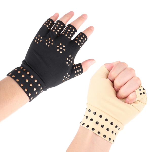 Relief Arthritis Pressure Pain Heal s Magnetic Therapy Hand Mas Black