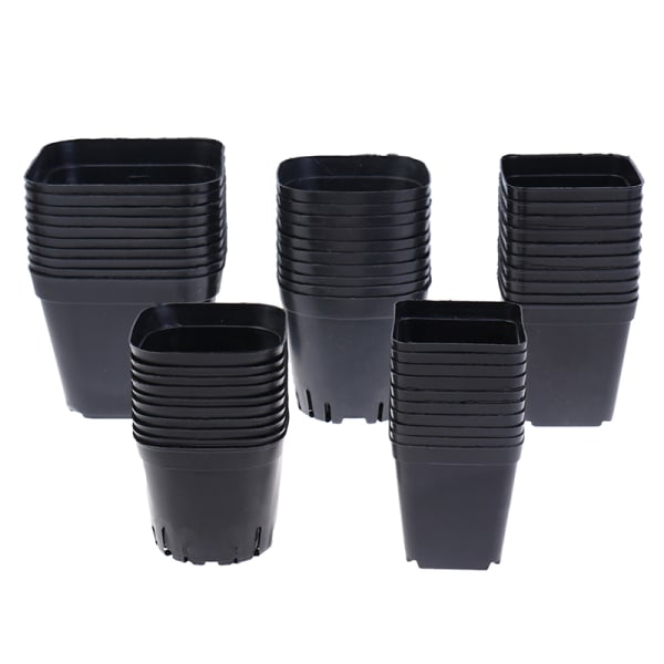 10 stk sorte urtepotter Plastpotter Små firkantede potter til Succu as the picutre 6.5*6.5cm