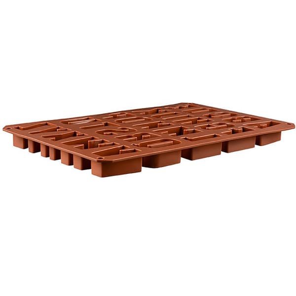 26 bokstaver Nummer Sjokolade Non-stick Silikon kakeform