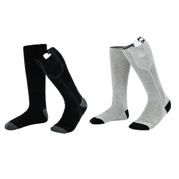 Oppvarmede sokker Gray