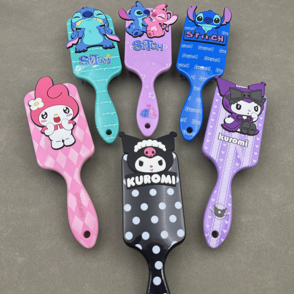 Anime Combs Cartoon Stitch Mus Luftpute Massasje Kam A3