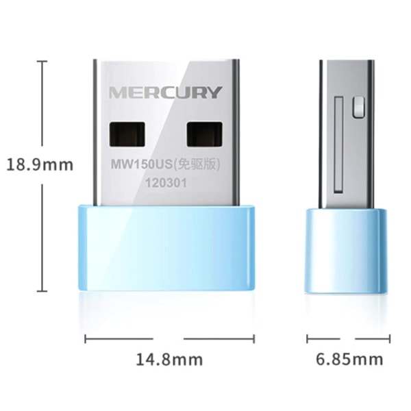 150 Mbps trådløst nettverkskort Mini USB WiFi-adapter